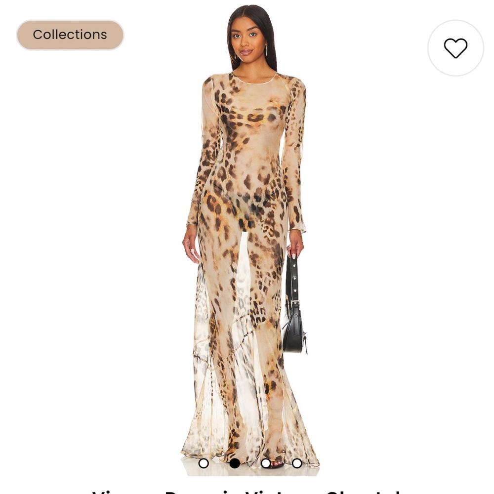Vienna dress in vintage cheetah